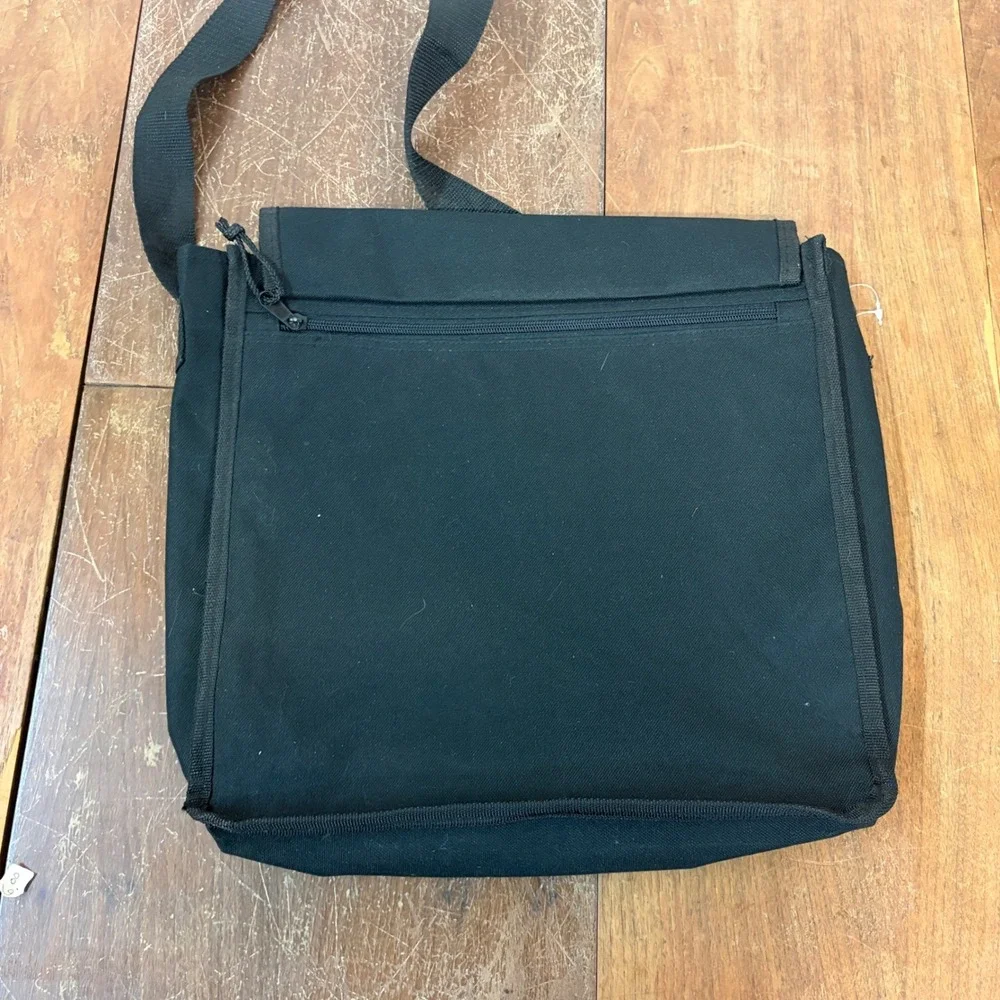 Heidi Grace Designs Black Messenger Bag Stayin Alive 2005 Scrapbook Tour Canvas
